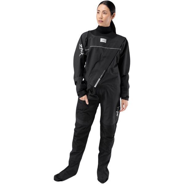 2026 Zhik Unisex Front Zip Performance Traje Seco DST-0270-U-BLK - Black